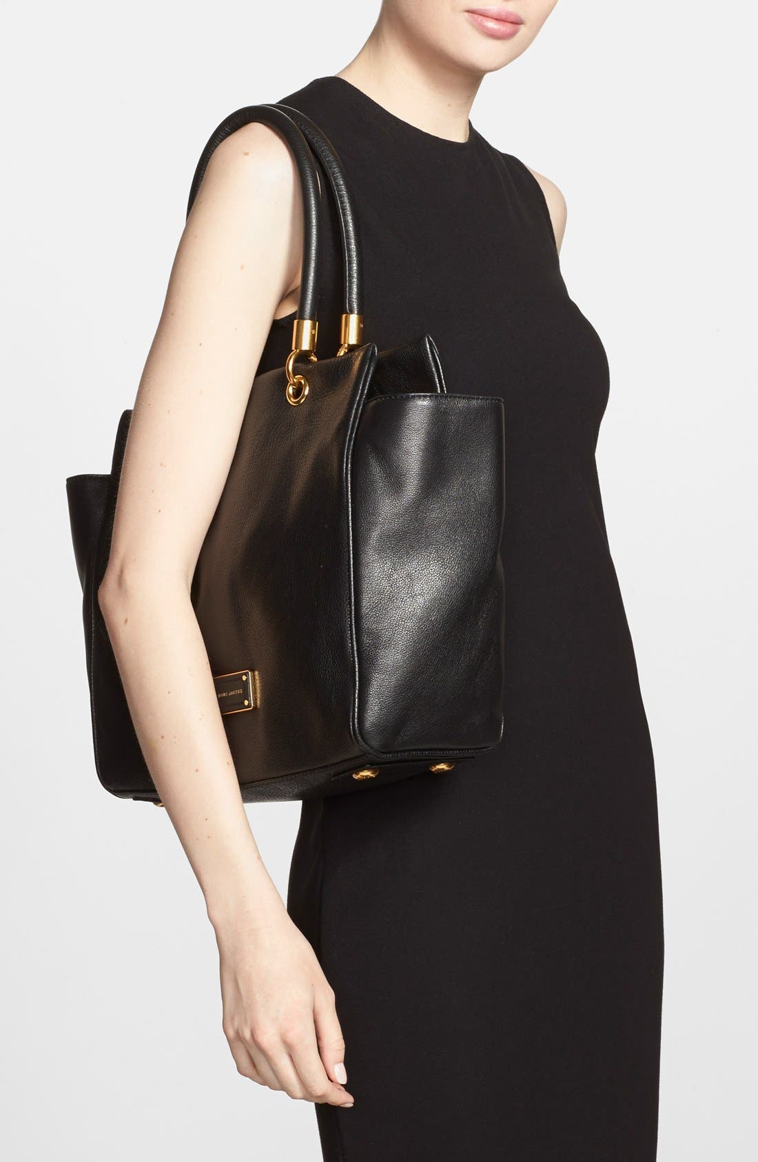 Marc Jacobs MARC BY MARC JACOBS 'Too Hot to Handle - Bentley' Leather Tote, Alternate, color, 