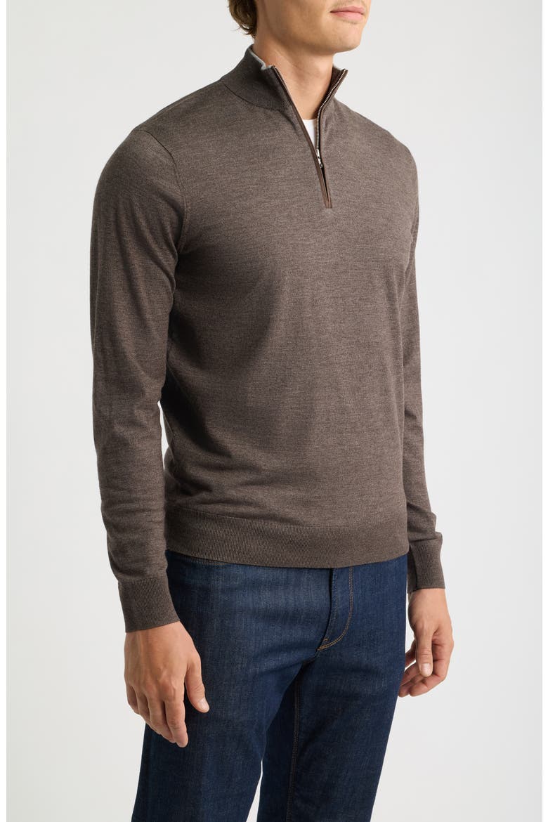 Crown Crafted Excursionist Quarter Zip Sweater, Alternate, color, ASH BROWN