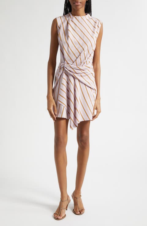 Dion Stripe Sleeveless Minidress