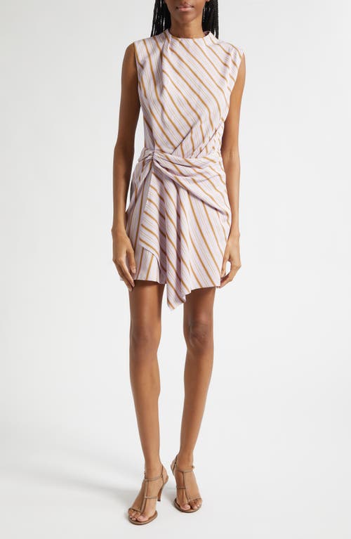 A.L.C. Dion Stripe Sleeveless Minidress in Lilac/curry at Nordstrom, Size 12