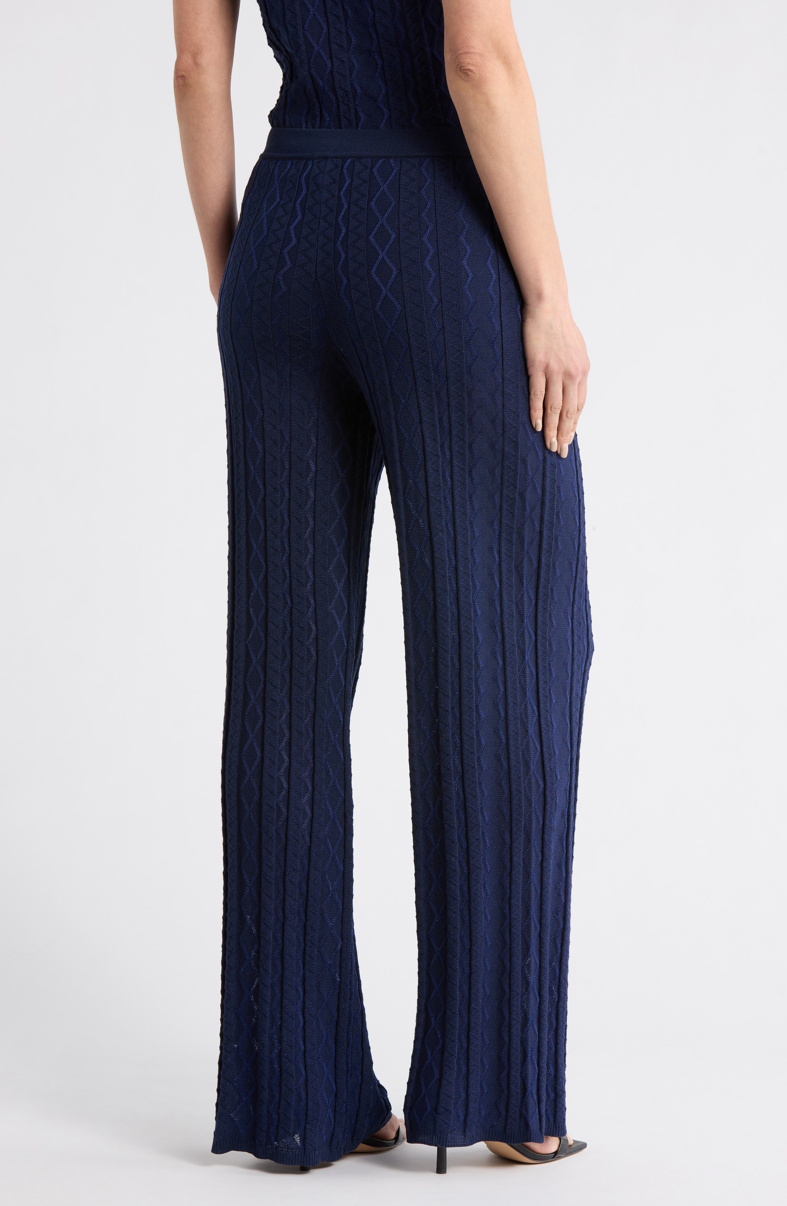 Cotton Blend Sweater Pants - image 2