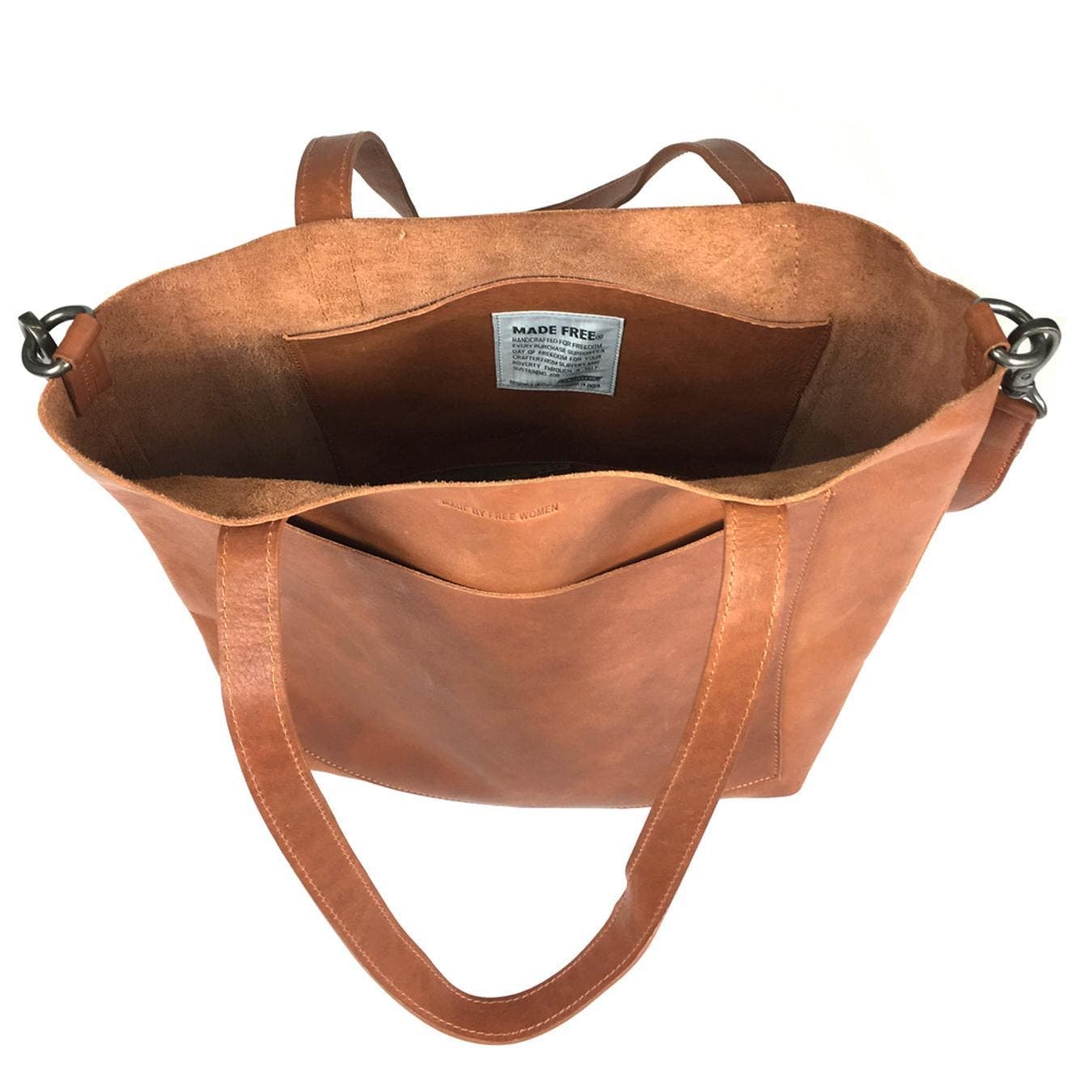 Made Free Leather Day Tote Bag, Alternate, color, 