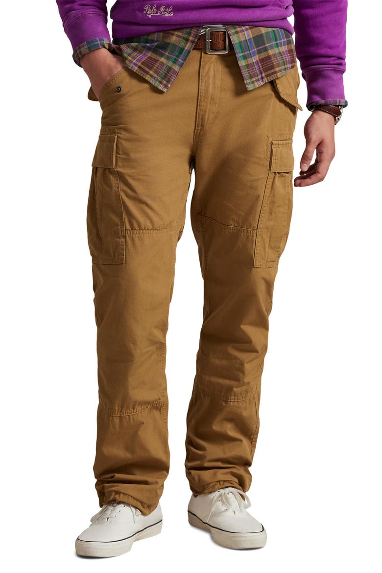Classic Fit Cotton Canvas Cargo Pants, Main, color, SANDSURF