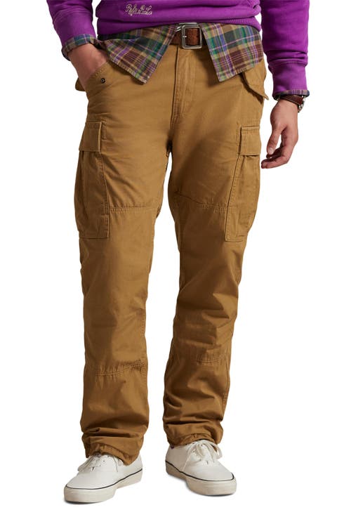 Classic Fit Cotton Canvas Cargo Pants