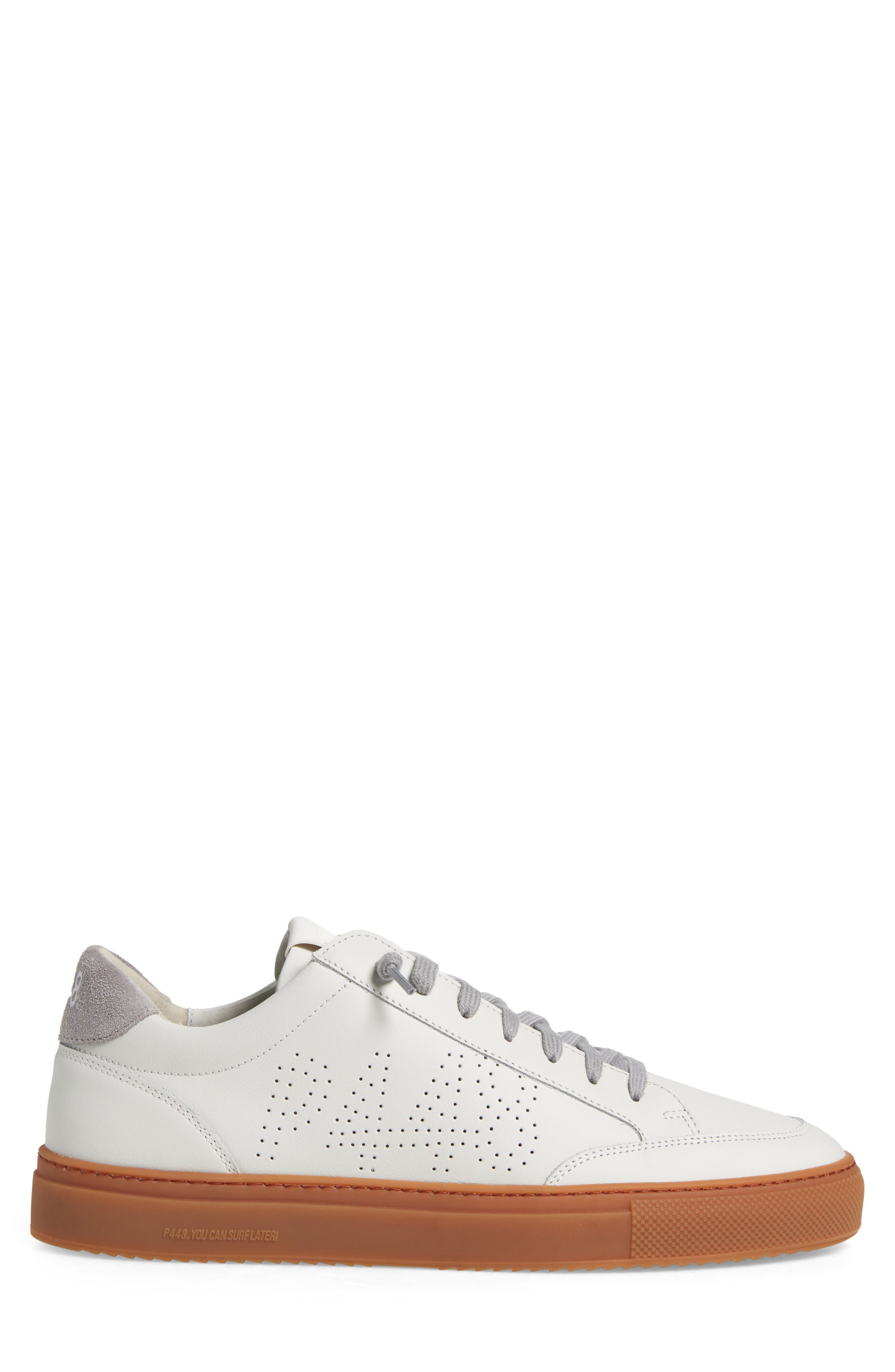 P448 Soho Sneaker, Alternate, color, White-Grey