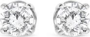 Haus of Brilliance 14K White Gold 3/4 Cttw Lab Grown Diamond Stud Earrings