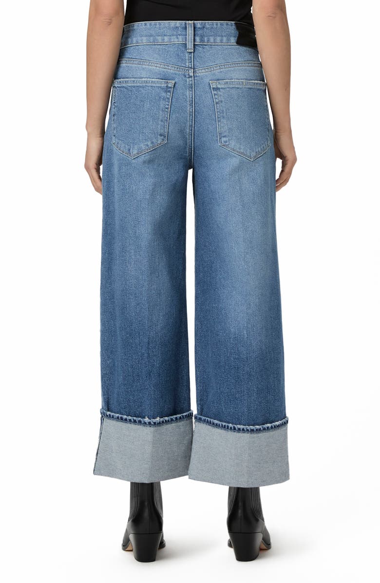 PAIGE Sasha Cuffed High Waist Ankle Wide Leg Jeans, Alternate, color, 