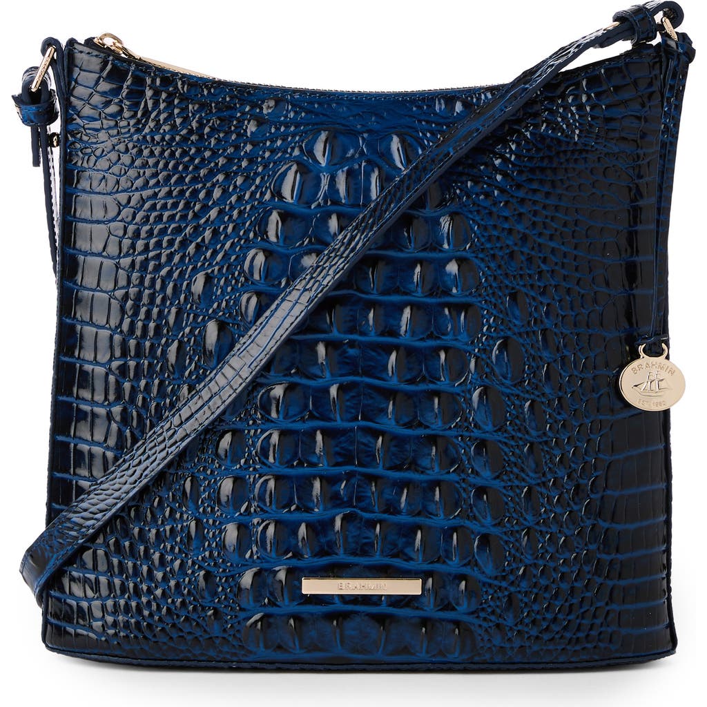 Brahmin Katie Leather Crossbody Bag In Anchor
