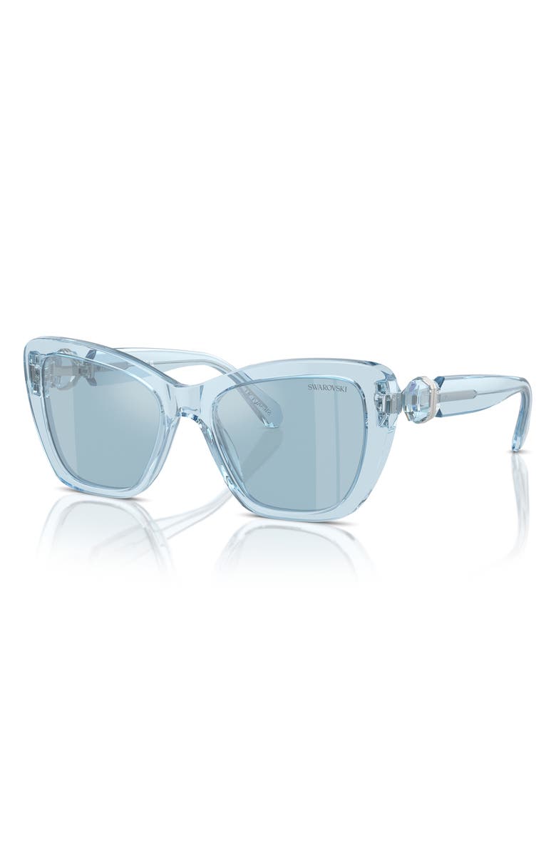 Swarovski 52mm Cat Eye Sunglasses, Alternate, color, 