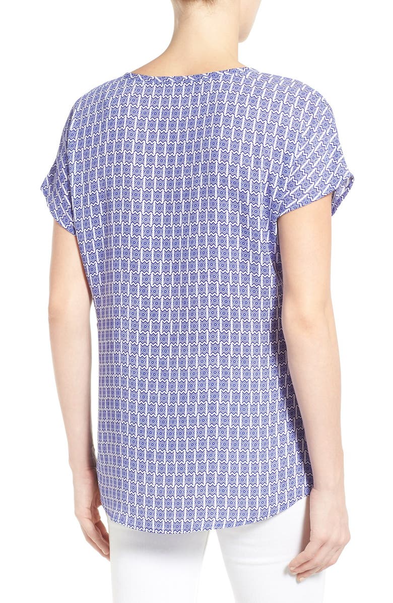 Pleione Scoop Neck Short Sleeve Blouse, Alternate, color,