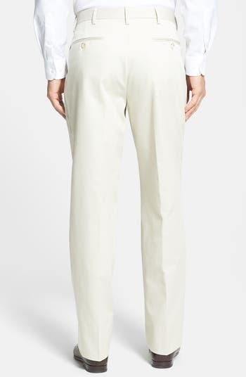 Pleated Classic Fit Cotton Dress Pants
