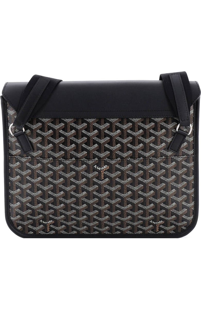 Pre-Owned Goyard Coursier Messenger Bag Coated Canvas and Leather, Alternate, color, Black