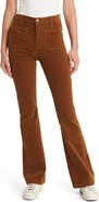 AG Anisten Patch Pocket High Waist Corduroy Flare Pants
