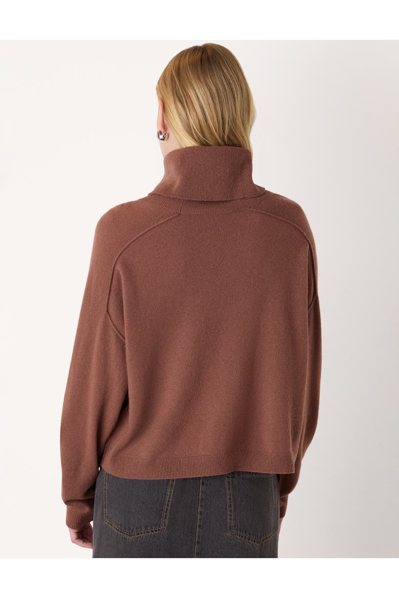 Wool Cowl Neck Knit Sweater, Alternate, color, Brown