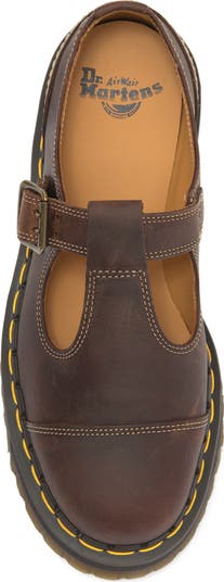 Bethan Arc Crazy Horse Platform Mary Jane Shoes