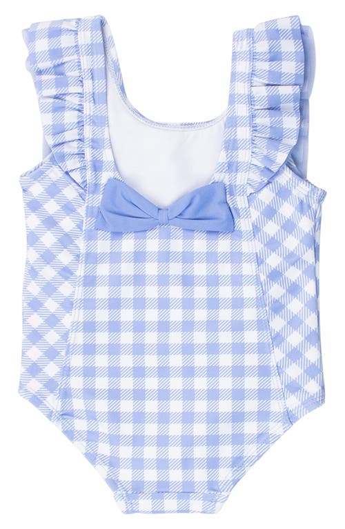 Rufflebutts Periwinkle Blue Gingham One-piece Swimsuit In Blue