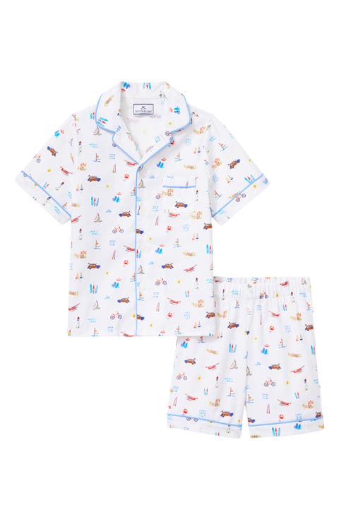 Kids' Summer Nostalgia Cotton Blend Pajama Shorts Set (Toddler, Little Kid & Big Kid)