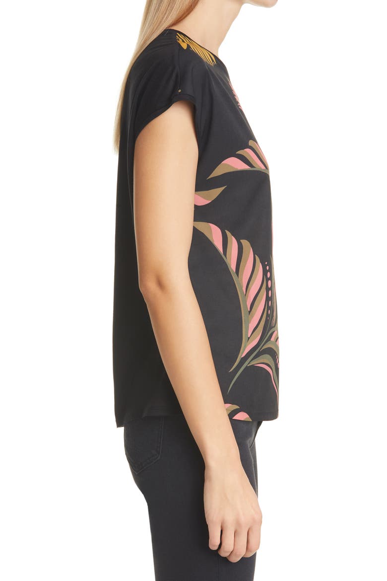 Pasley Deco Print Shell, Alternate, color, BLACK
