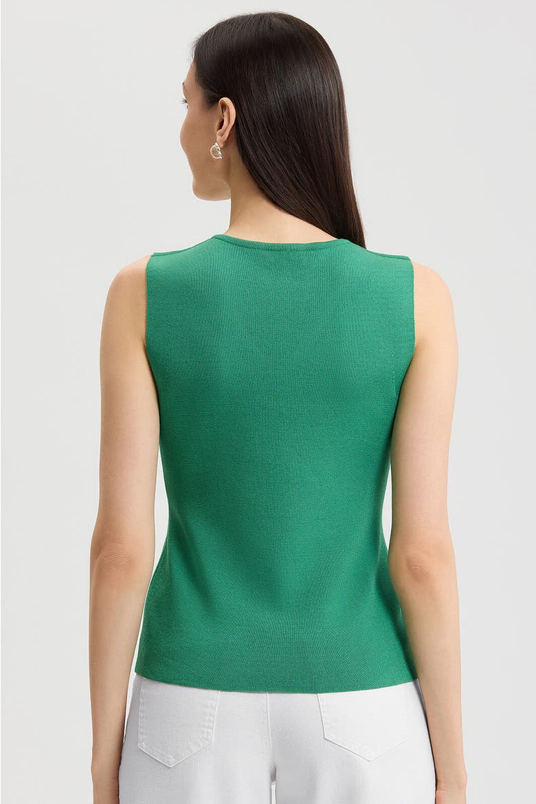 Family Savvy V-Neck Soft Knit Tank, Alternate, color, Kelly Green