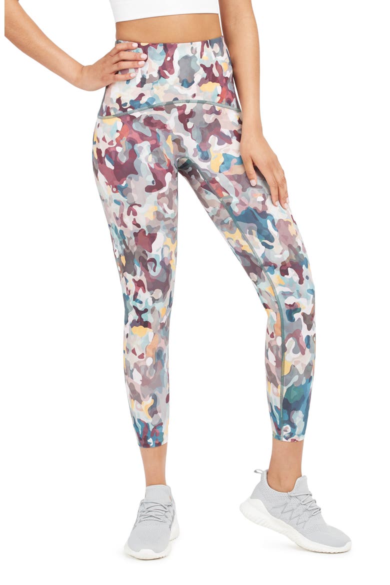 Booty Boost Active Print 7/8 Leggings, Main, color, PAINTED CAMO RUBY MULTI