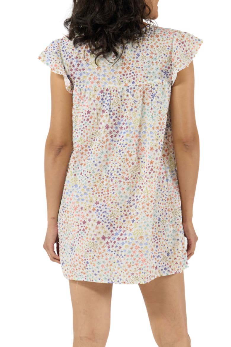 Caroline Maternity and Nursing Nightdress, Alternate, color, Multicolor