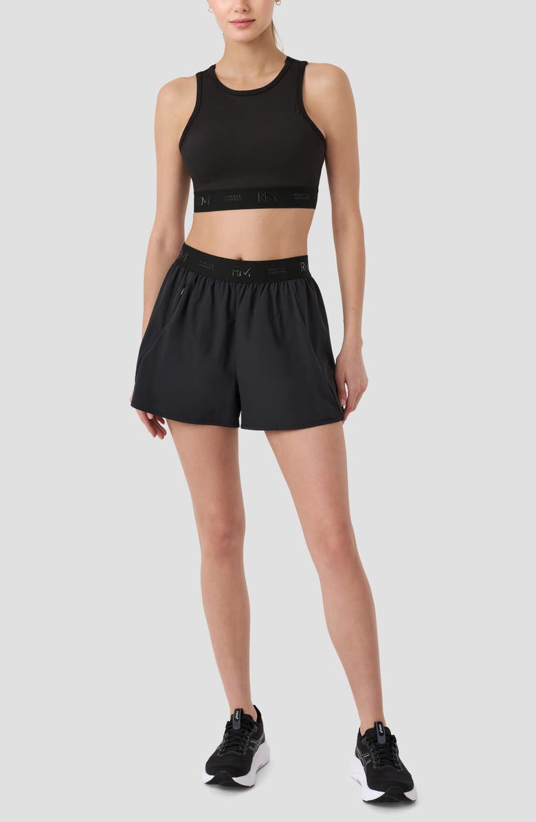 RM Rebecca Minkoff Lite Fly Running Shorts, Alternate, color, Black