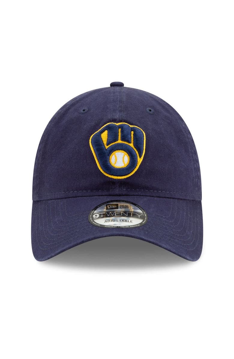 New Era Men's New Era Navy Milwaukee Brewers 2024 MLB Postseason Side Patch 9TWENTY Adjustable Hat, Alternate, color,