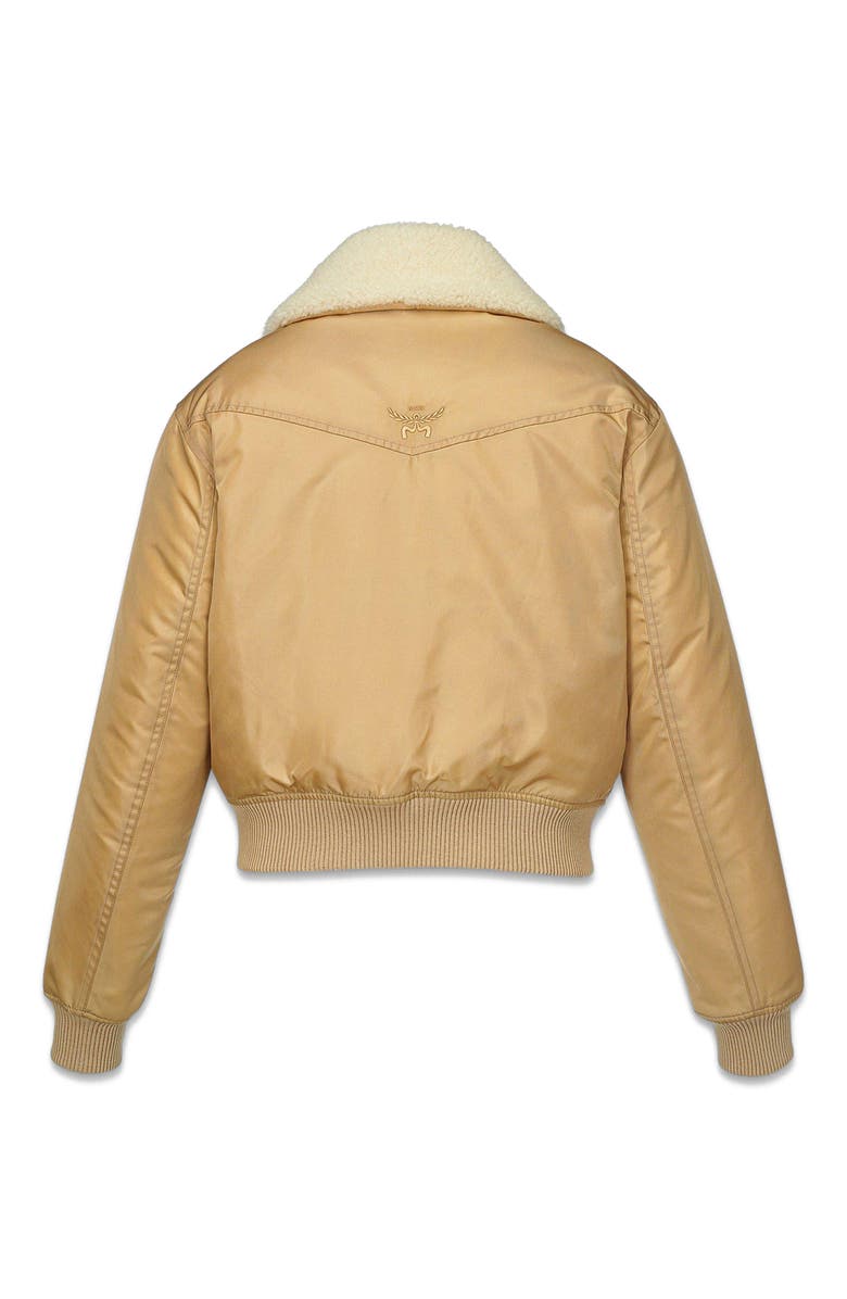 MCM Aviator Jacket in Shearling and ECONYL<sup>®</sup>, Alternate, color, 