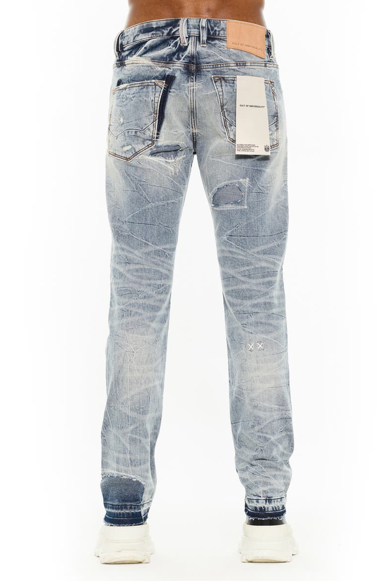 Rocker 602 Release Hem Slim Fit Jeans, Alternate, color, STROBE