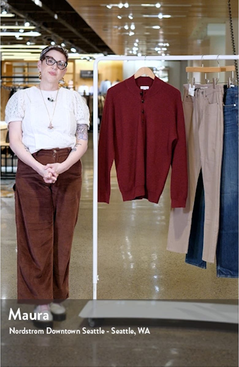 Ruxton Merino Wool & Cashmere Mock Neck Sweater, sales video thumbnail