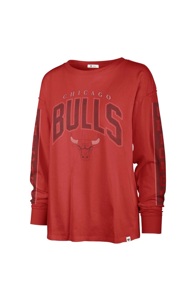 '47 Women's '47 Red Chicago Bulls Tomcat Long Sleeve T-Shirt, Alternate, color, Red