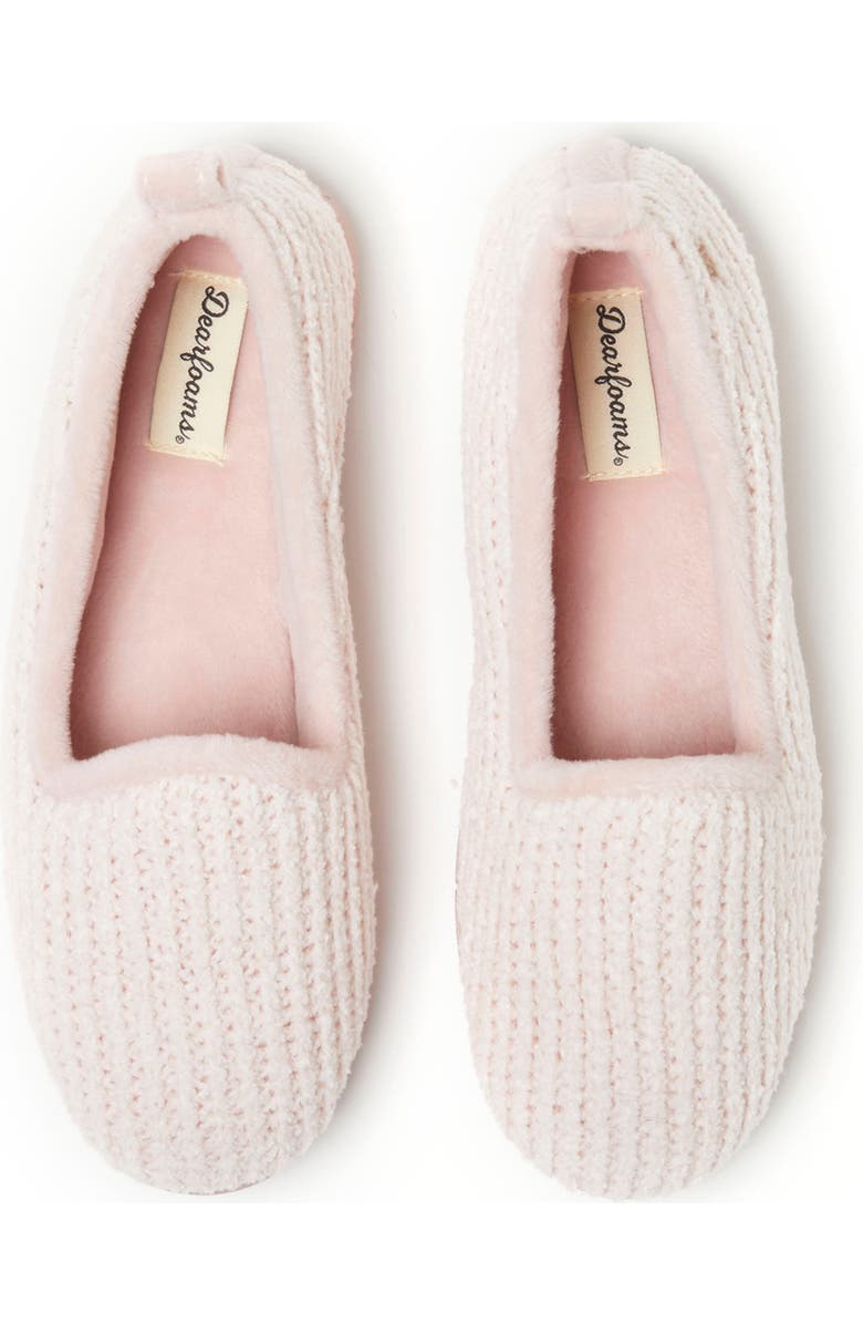 DEARFOAMS Rachel Marled Chenille Closed Back Slipper, Alternate, color, Pale Mauve