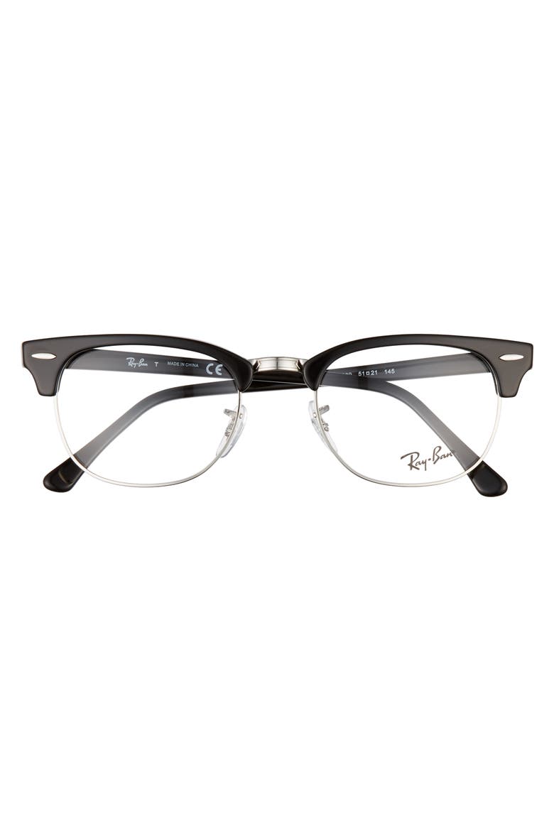 51mm Optical Glasses, Alternate, color, SHINY BLACK