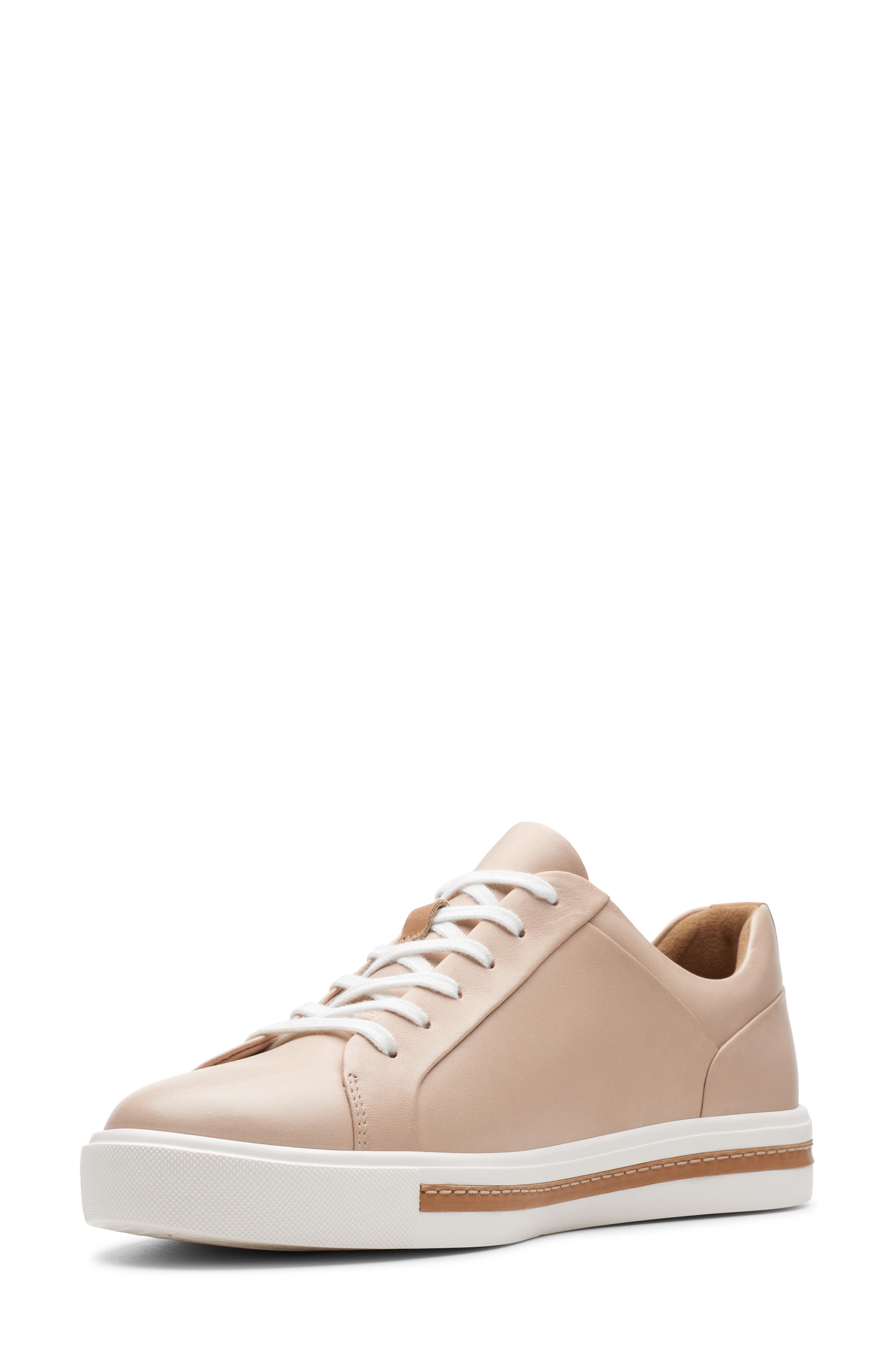 Un Maui Lace Sneaker, Alternate, color, BLUSH LEATHER