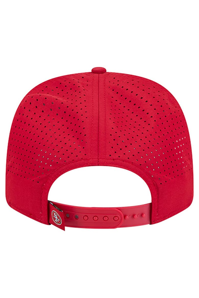 Men's New Era Scarlet San Francisco 49ers Script 9SEVENTY Adjustable Hat, Alternate, color, Scarlet