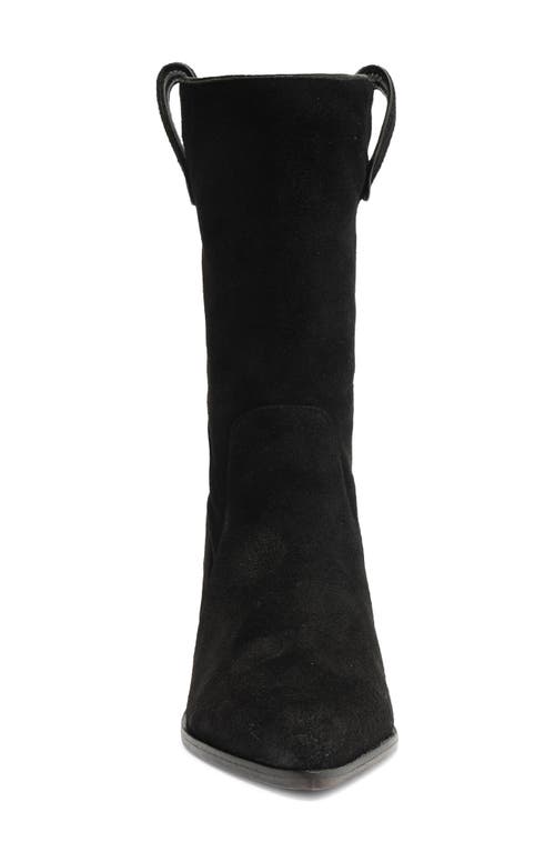 Schutz Mackie Pointed Toe Bootie In Black