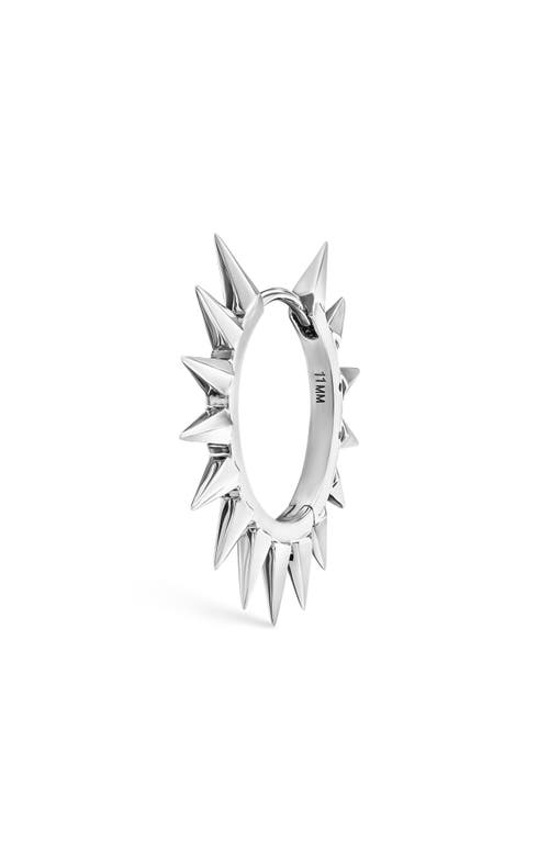 Shop Maria Tash Mohawk Spike Hoop Earring In White Gold