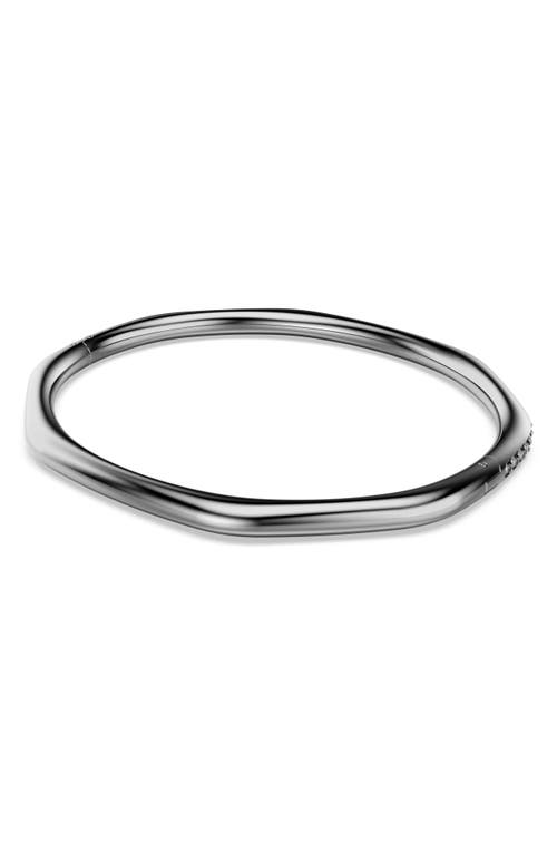 Swarovski Dextera Faceted Crystal-embellished Bangle In Gray