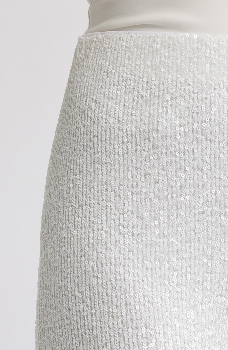 Anne Klein Hollywood Waist Sequin Wide Leg Pants, Alternate, color,