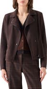 Akris punto Genuine Suede Moto Jacket