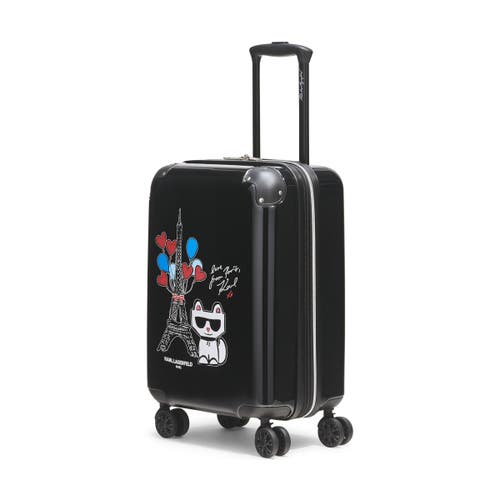 Karl Lagerfeld Up In Paris 21" Carry On In Black
