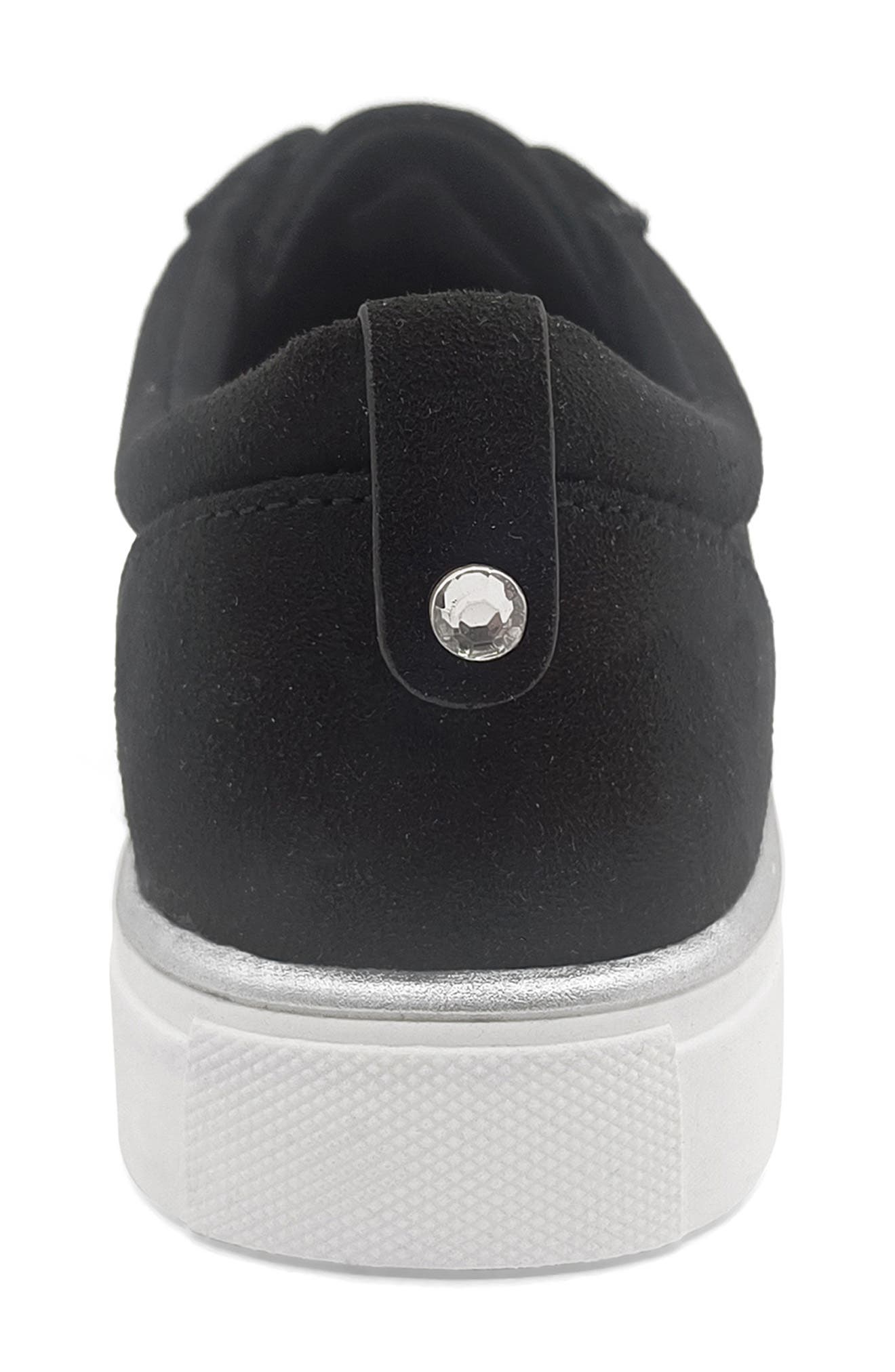 Reaction Kenneth Cole Bonnie Rhinestone Quilt Sneaker, Alternate, color, Black Micro