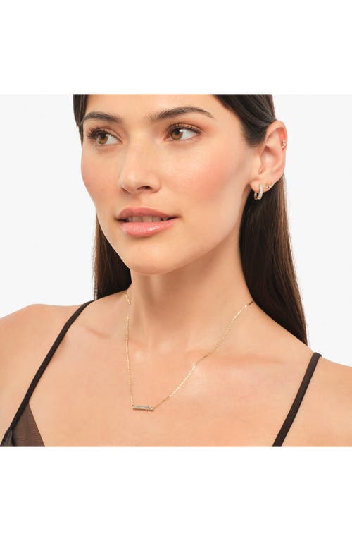 Lana 14k Gold Baguette Diamond Bar Pendant Necklace In Gold