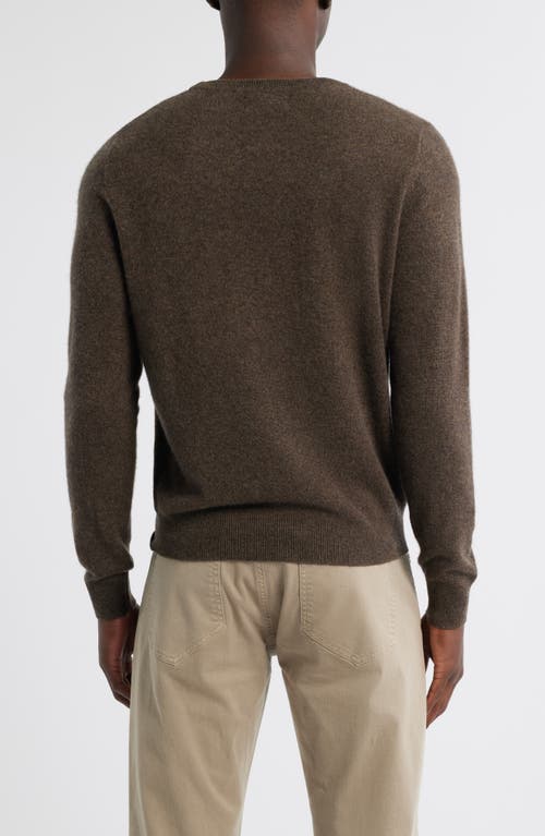 Nordstrom Cashmere Crewneck Sweater In Brown