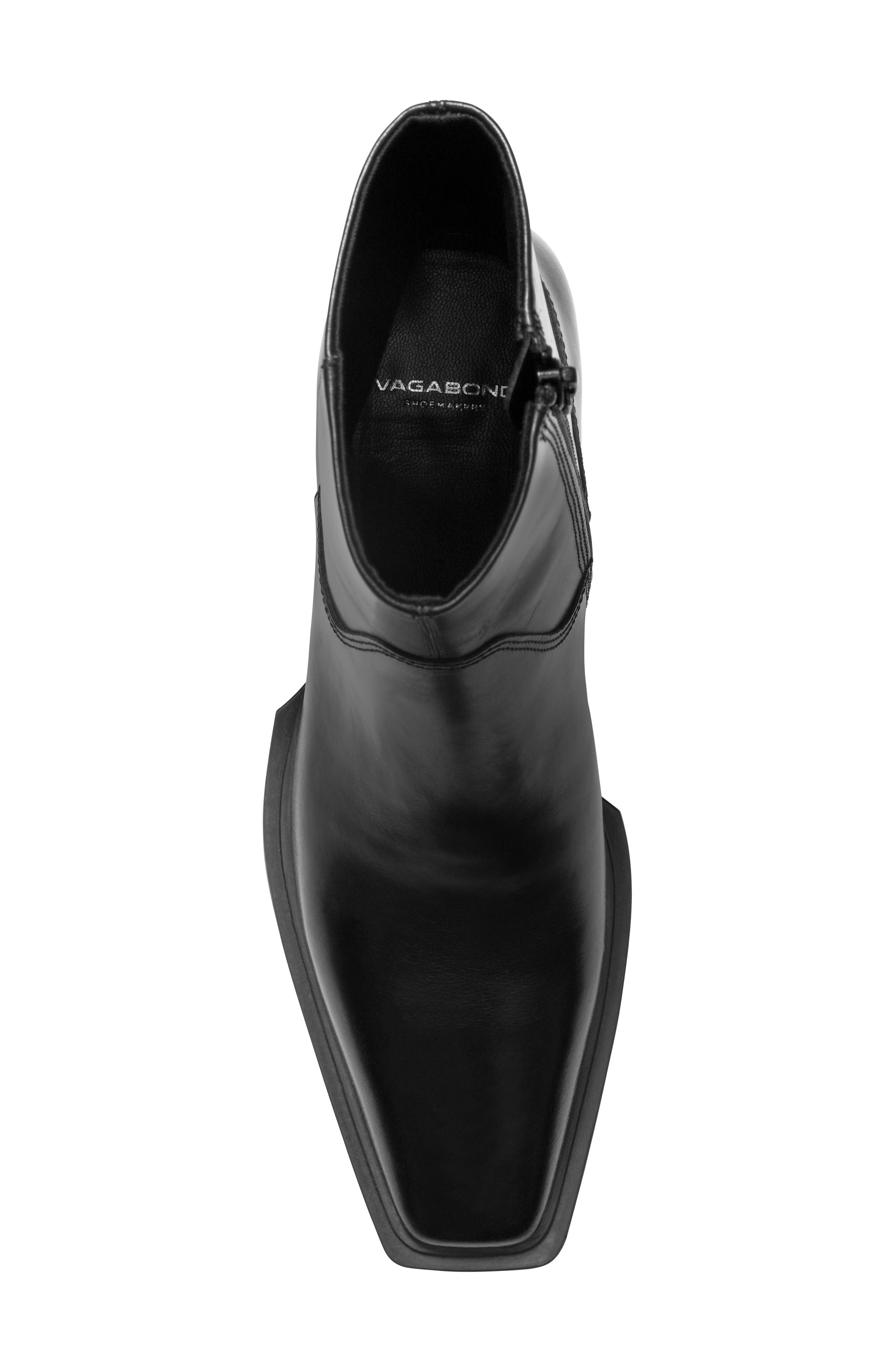 Vagabond Shoemakers Alina Western Bootie, Alternate, color, Black