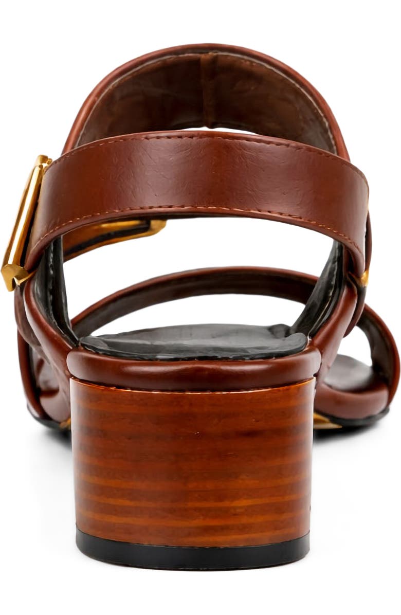 AquaDiva Leather Sandal, Alternate, color, Chocolate