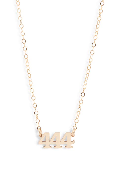 Angel Number Pendant Necklace