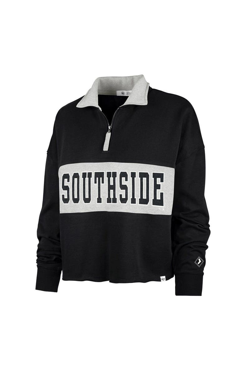'47 Women's '47 Black Chicago White Sox City Connect Bae Remi Quarter-Zip Jacket, Alternate, color, 