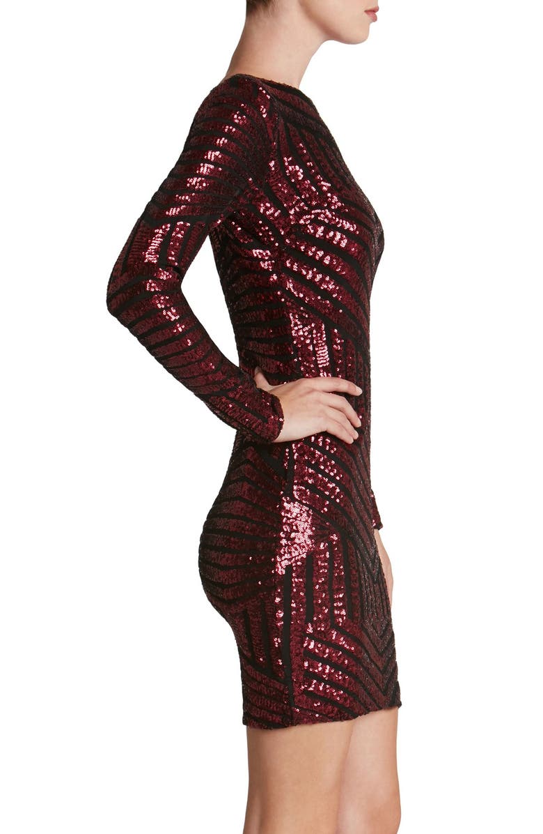Dress the Population 'Lola' Sequin Body-Con Dress, Alternate, color, 