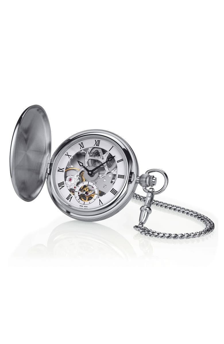 Tissot Bridgeport Mechanical Pocket Watch, 47mm, Alternate, color, 